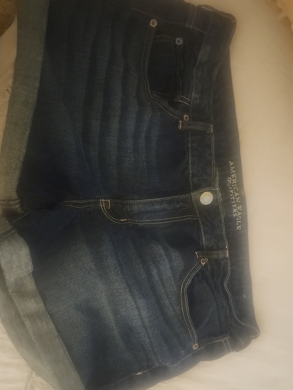 American Eagle Outfitters Dark Blue Denim Shorts